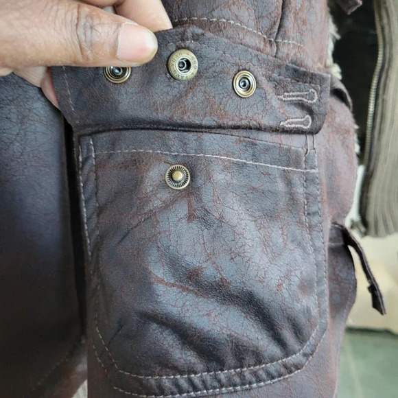 CLEARANCE - Women's Montana Co Faux Suede/Leather Fur Jacket (Size: M) - Picture 10 of 16